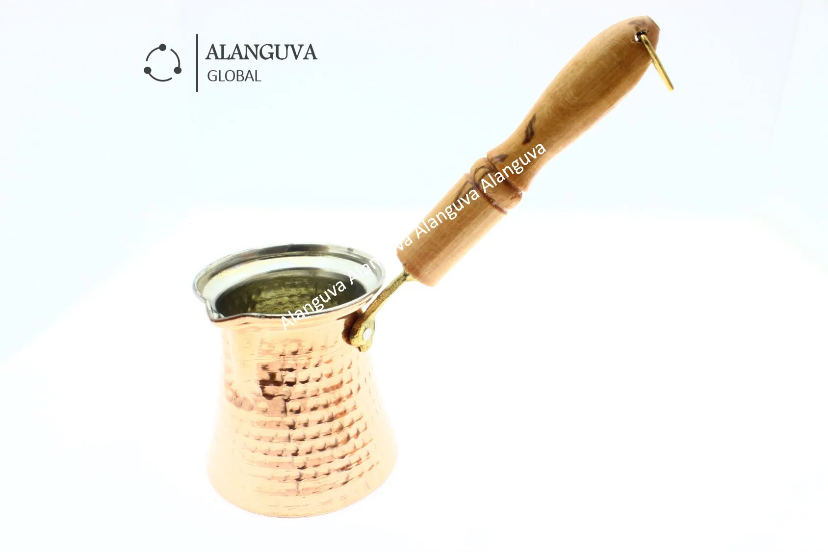 

5 Package of Copper Coffee Pot Set with Wooden Handle