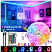 rgb infrared control led strip lights color changing neon lights with 24 keys remote 5050 mode for room decoration tv background