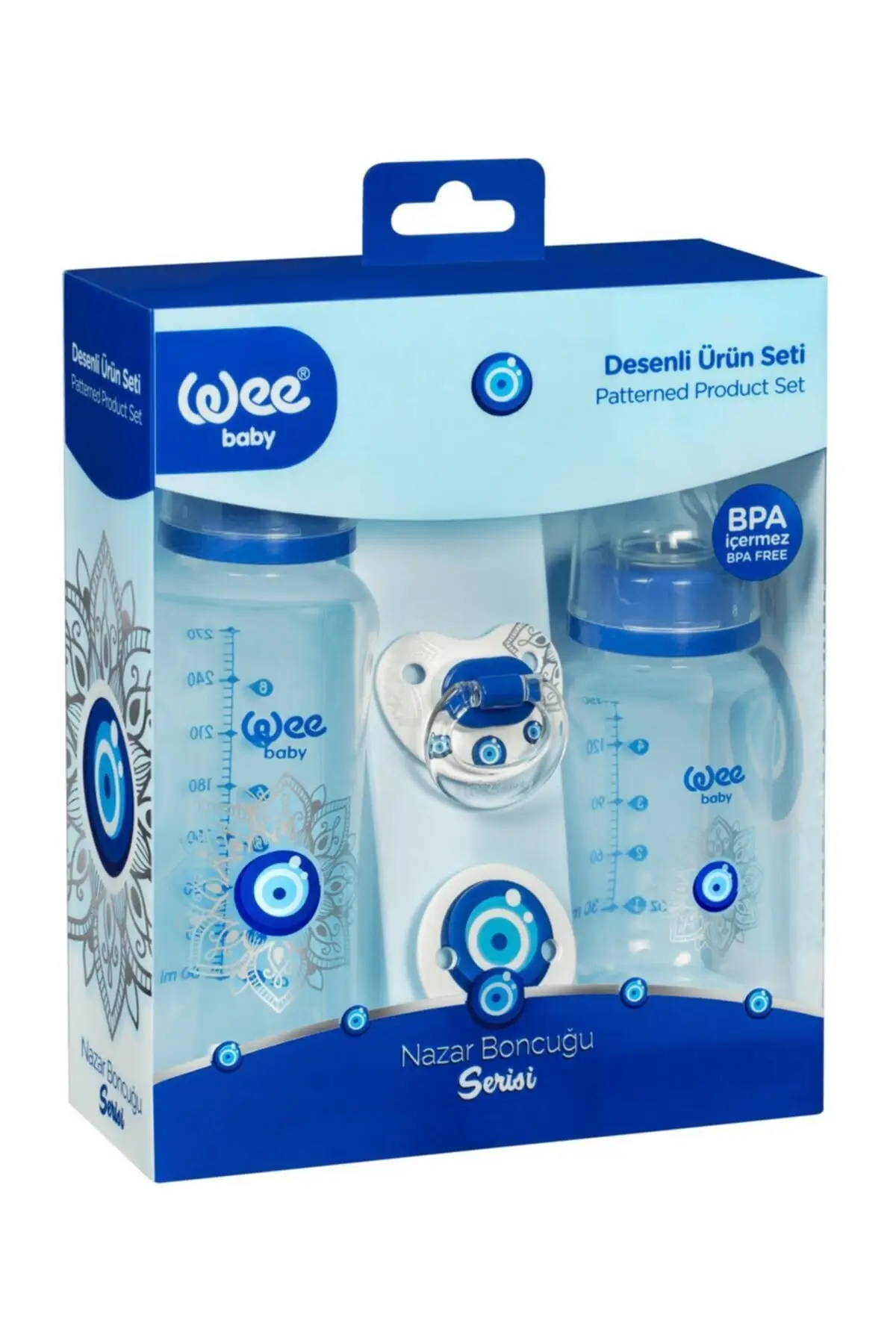 Wee Baby С рисунком Злой Глаз бусина продукта комплект для новорожденного в качестве