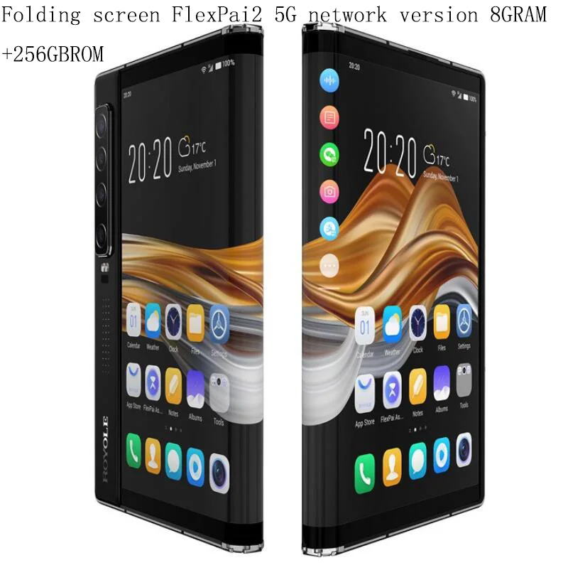 Bestellen Roupai Faltbare Flexible Bildschirm Handy LCD 7,8 Inch OLED Qualcomm Snapdragon 855 CPU 8GB RAM 256GB ROM 4G 5G LTE FDD-LTE