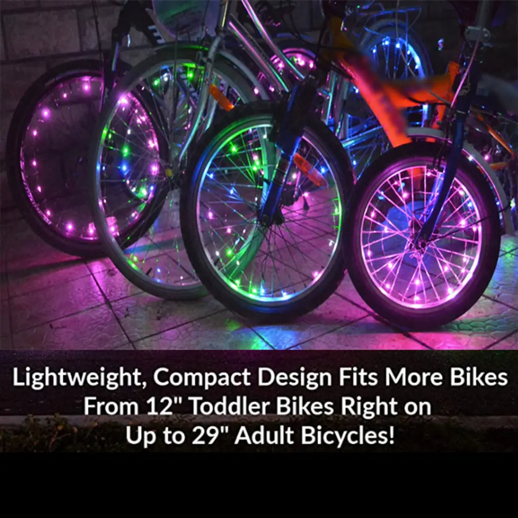 

Professional 6 Colors 2M LED Bicycle Wheel Lights Mountain Road Riding Cycling Motorcycle Spoke Flash Lamp Lights Waterproof