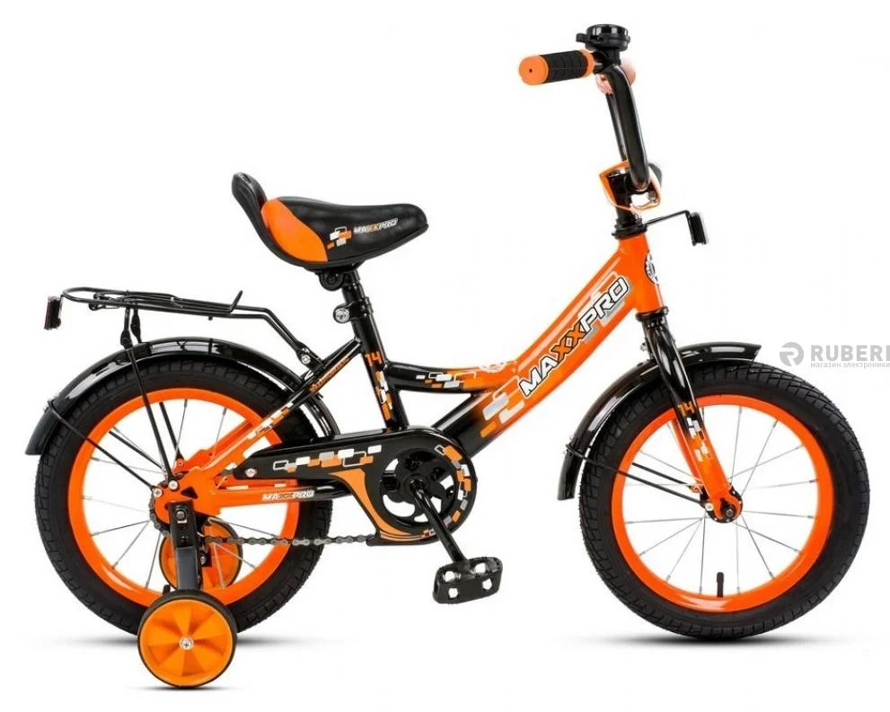 Детский велосипед MaxxPro Classic 14” дюймов (оранжевый) Велосипеды 14