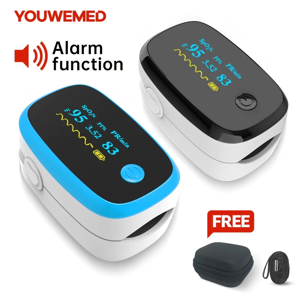 

YouWeMed Portable SPO2 Fingertip Pulse Oximeter Blood Oxygen Saturation Heart Rate Monitor Oximetro De Dedo Pulsioximetro