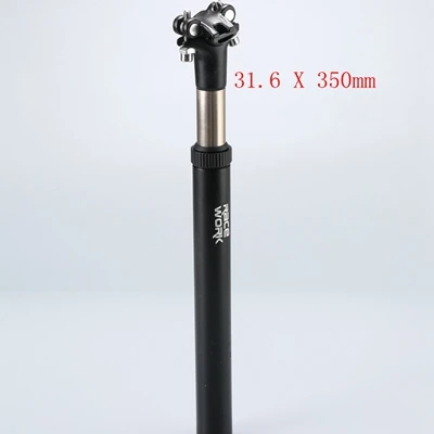 31.6 RACEWORKS-черная стойка для подвесного сиденья 27,2/30,9/31,6x350 мм подседельный штырь - Цвет: 31.6