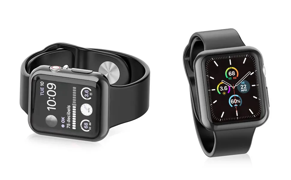 Чехол для Apple Watch 5 4 Чехол 44 мм/40 мм iWatch band 42 мм 38 мм универсальная защитная крышка бампер Apple watch 3 2 1 Аксессуары