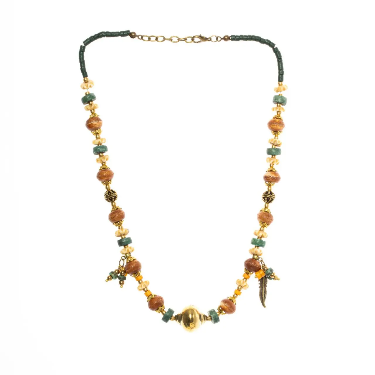

Ethnic Style All Season Handmade Natural Stone Native Necklace Folk Jewelry - K56