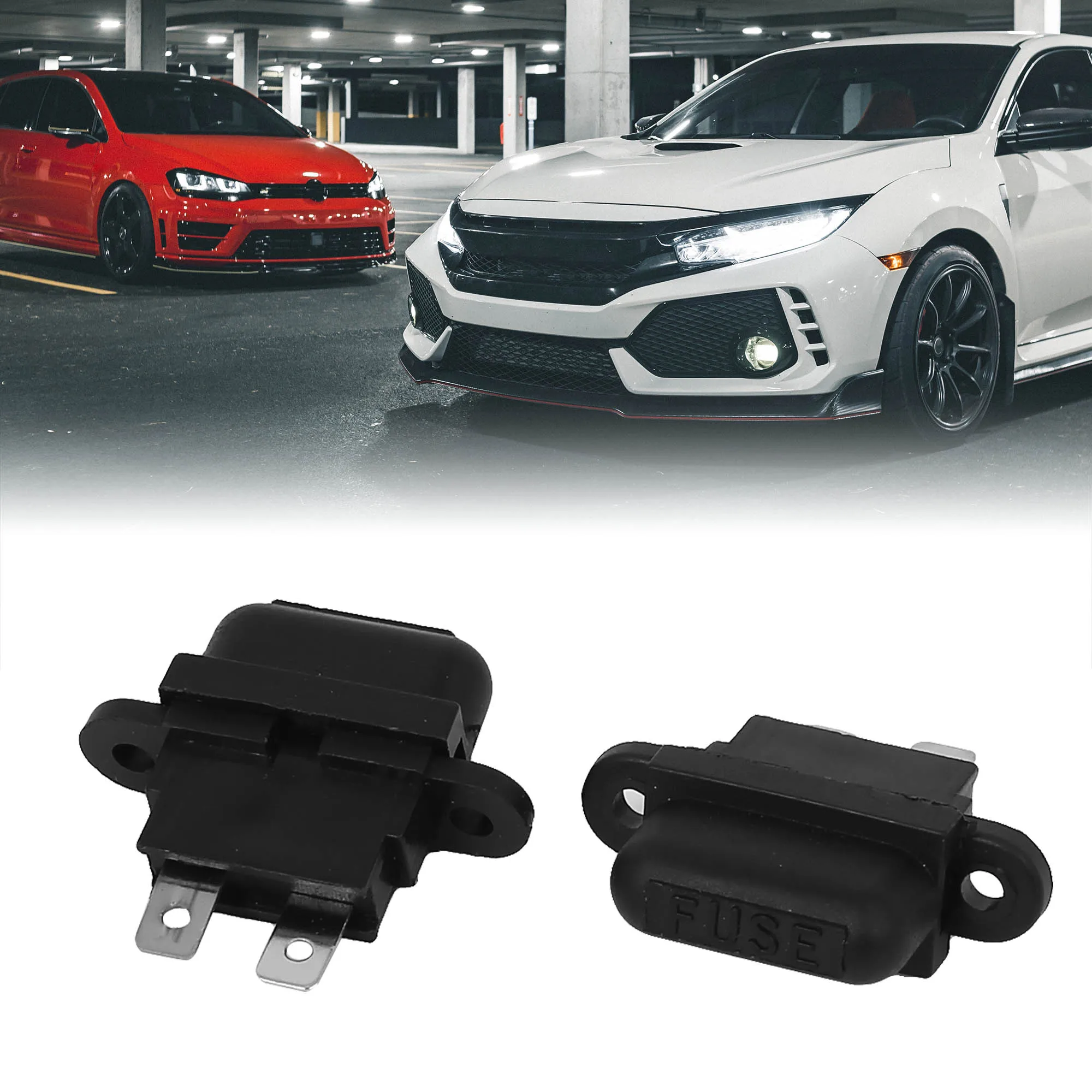 X Autohaux 40A 5Pcs Fuse Holder Car Auto Black Plastic Housing Shell Female ATO Universal For Accessories | Автомобили и