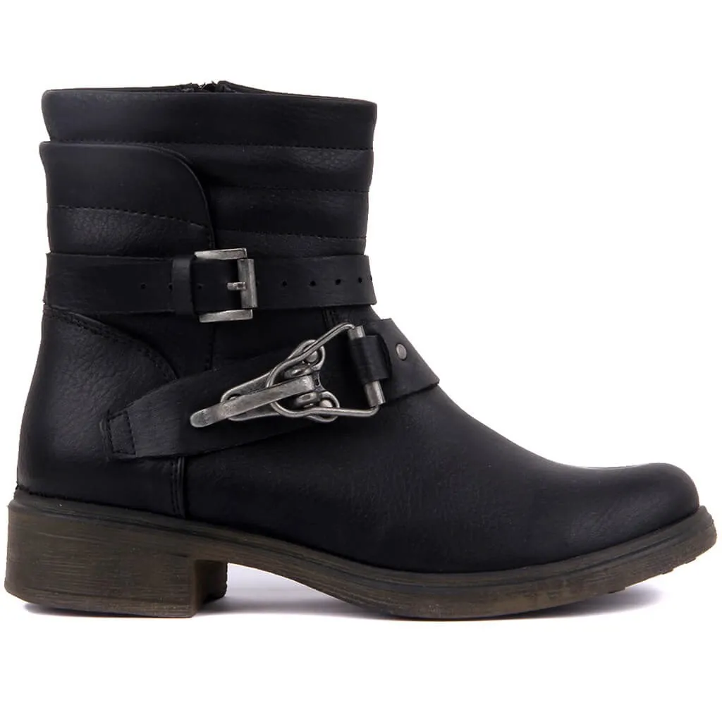 Moxee/женские кожаные ботинки сезон осень зима женские модные с круглым носком на