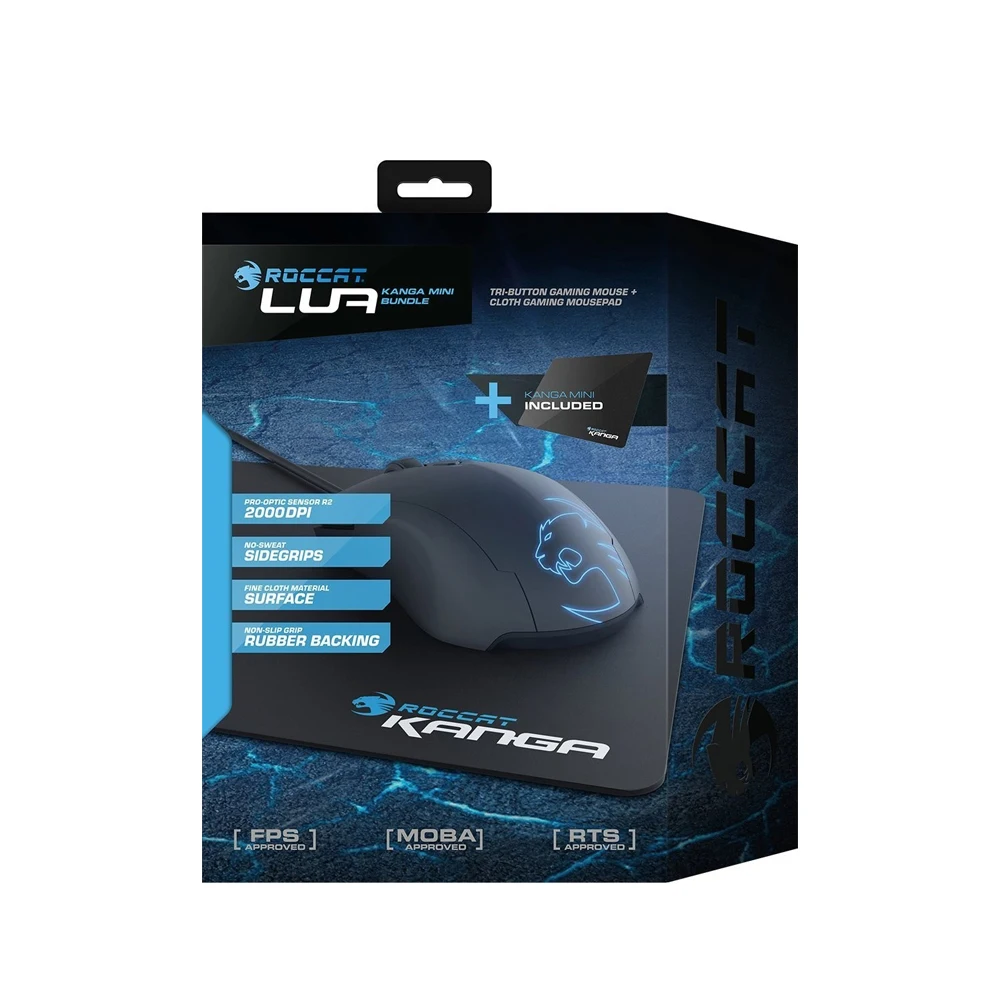 Набор ROCCAT Lua Tri-Button Mouse + Kanga Cloth ROC-11-311 | Компьютеры и офис