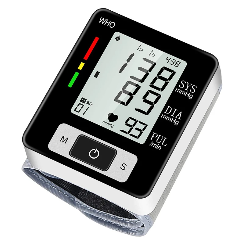 

Household Health Care Sphygmomanometer Blood Presure Meter Monitor Heart Rate Pulse Portable Smart LCD Blood Pressure Meter