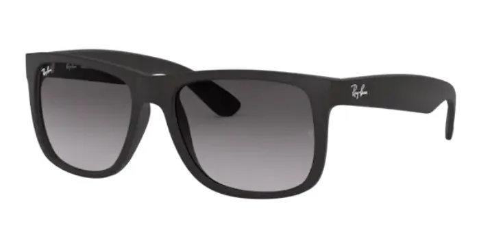 

Rayban JUSTIN 4165 601/8G 55 Sunglasses Black Frame Light Grey Gradient Lenses High Quality Vision Men’s Sunglasses 2021