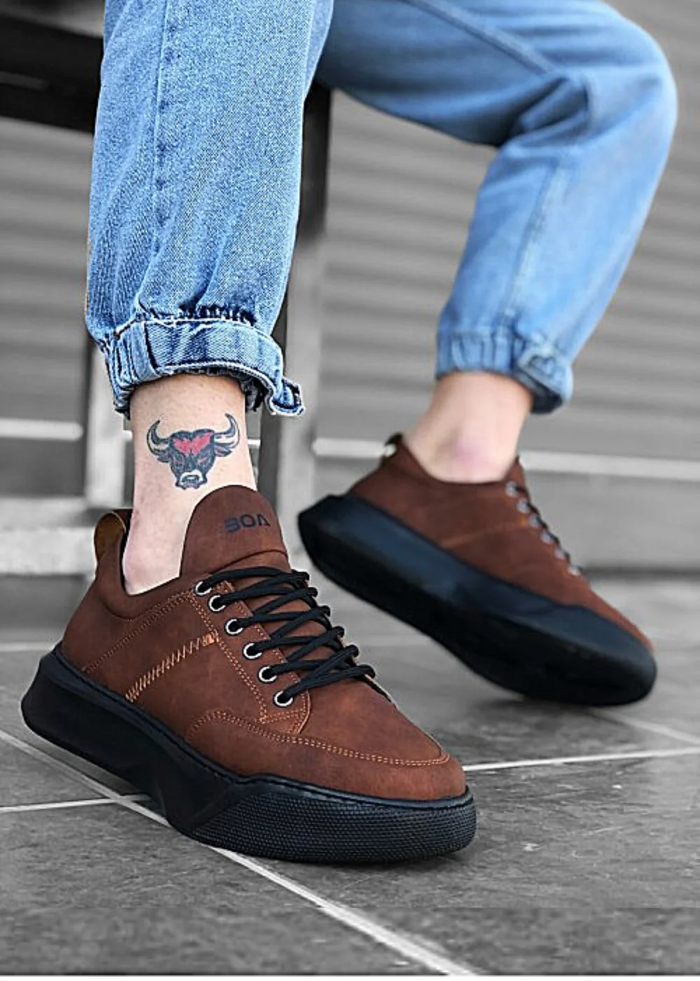 

BOA High Sole Men 'S Senakers Thick Bottom Men Shoes Spring Summer Breathable Man Sports Shoes Light Hiking 40-44