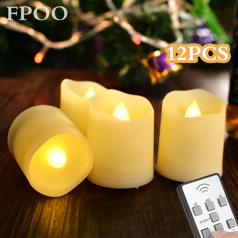 Светодиодный чайный светильник с таймером беспламенные мерцающие