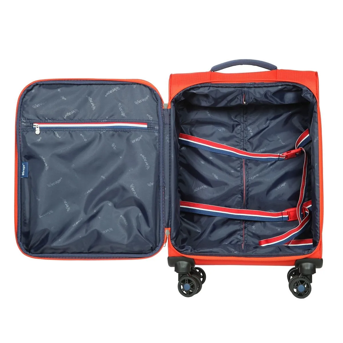 Suitcase retail gm18100w18.5 fabric case with expander ultra light double silent wheels durable | Багаж и сумки