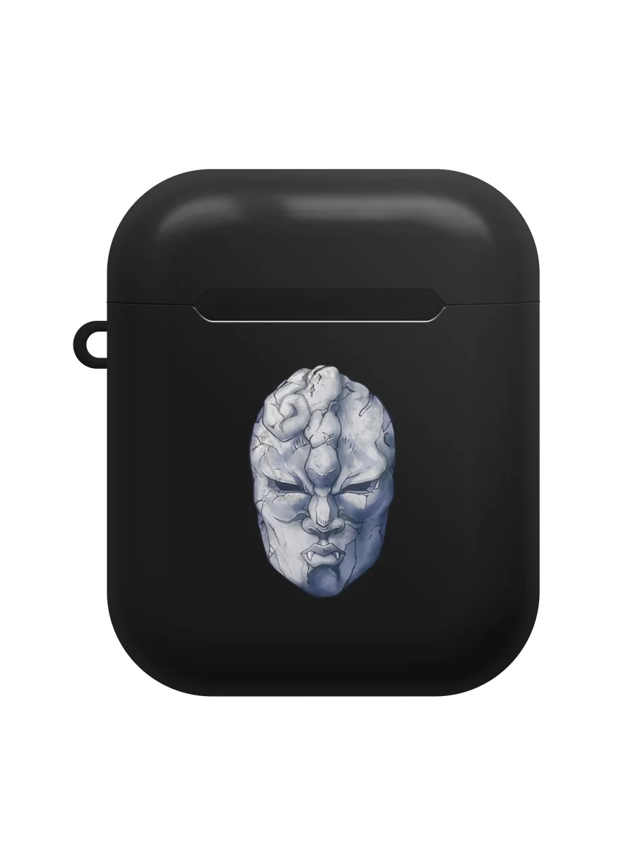 Чехол для AirPods &quotКаменная маска JoJo&quot глянцевый черный|Аксессуары наушников| |