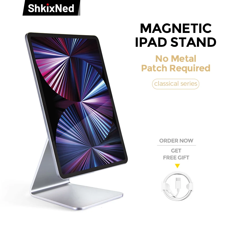 

Магнитная подставка для iPad, алюминиевый держатель для планшета, регулируемая настольная подставка-держатель для Apple iPad Pro 11/12.9/iPad Air