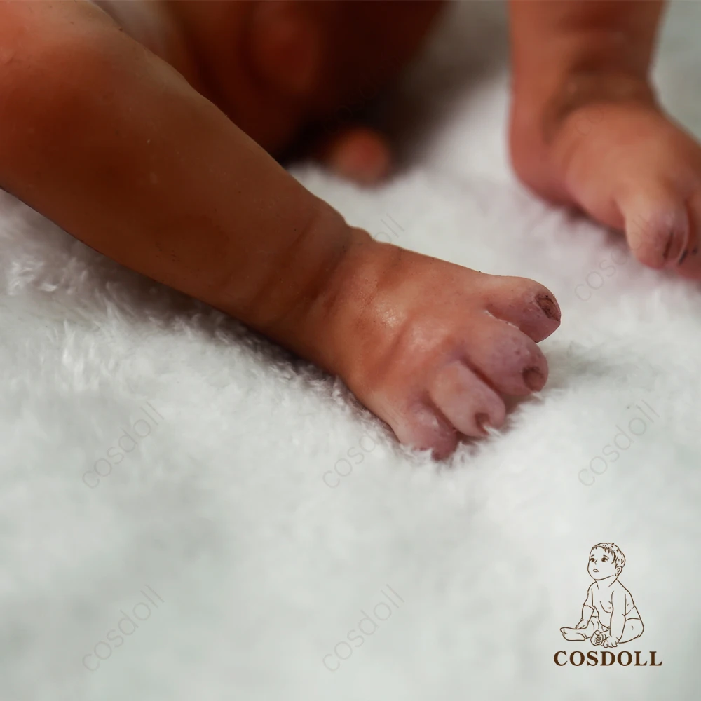 Mu&ntilde;ecas de beb&eacute; Reborn de 39CM y 1,75 kg, juguetes de silicona para ni&ntilde;os peque&ntilde;os, cuerpo completo s&oacute;lido, ni&ntilde;a traviesa, regalo de cumplea&ntilde;os #017-3