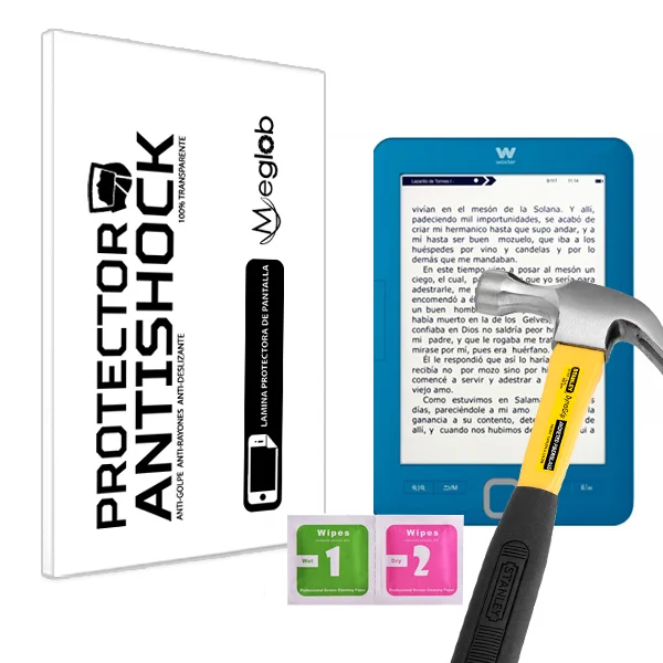Screen protector Anti-Shock Anti-scratch Anti-Shatter compatible with Tablet Woxter Ebook Scriba 195 | Электроника