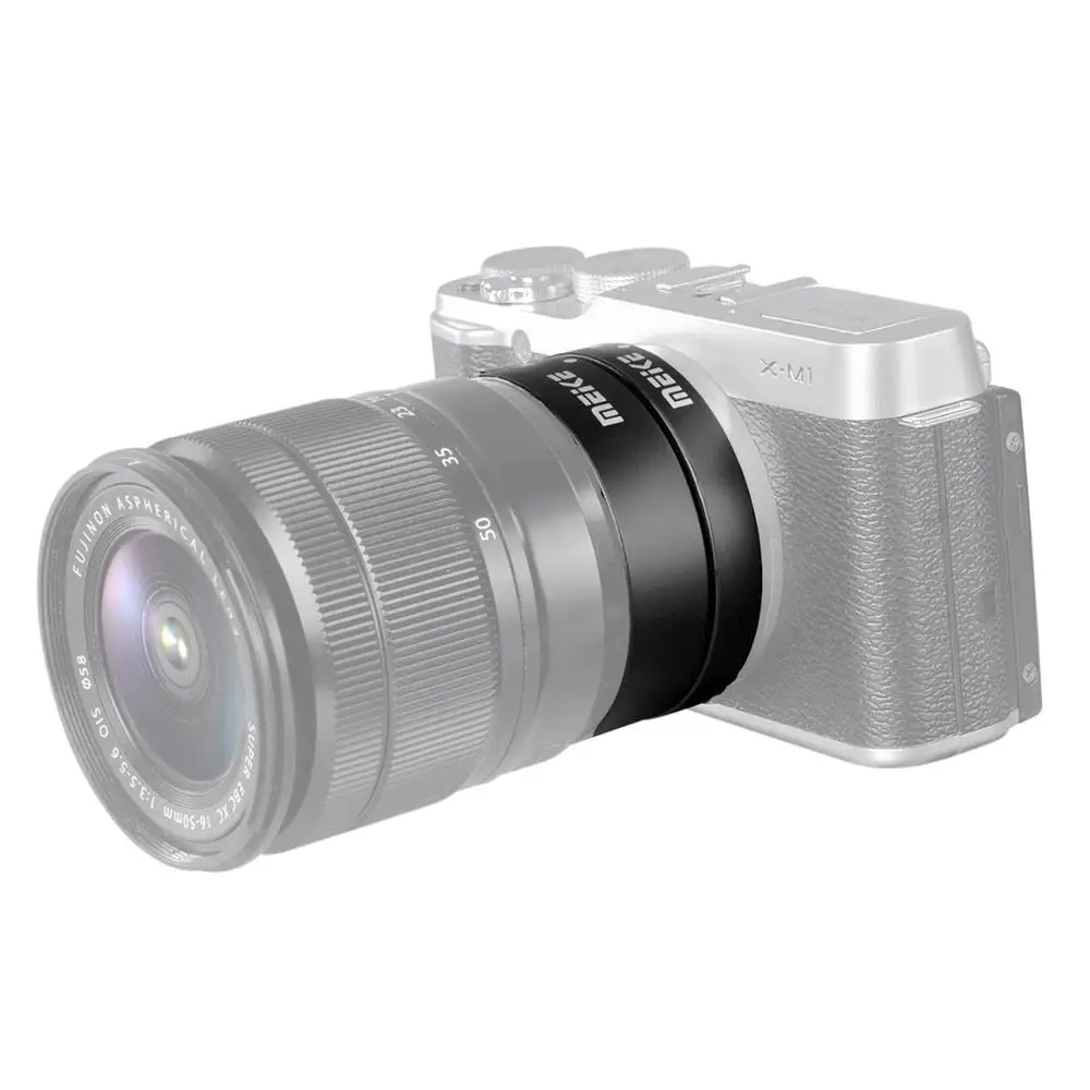 

Металлическая макро-удлинительная трубка Meike с автофокусом 10 мм 16 мм фотоэлемент для Fuji Fujifilm xt3 xt2 фотоэлемент xPro X Крепление