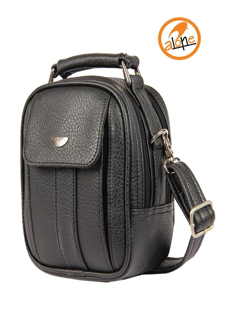 

Newish Polo Steel Case Men's pu Leather Shoulder Cross-Body Messenger Bag Multi-Pocket Purse Soft Handbag