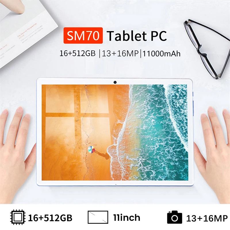 SM70 ноутбук на Android 10 0 16 ГБ 512 Snapdragon 11 дюймов Wi-Fi Bluetooth WPS офисный 11000 мАч GPS с