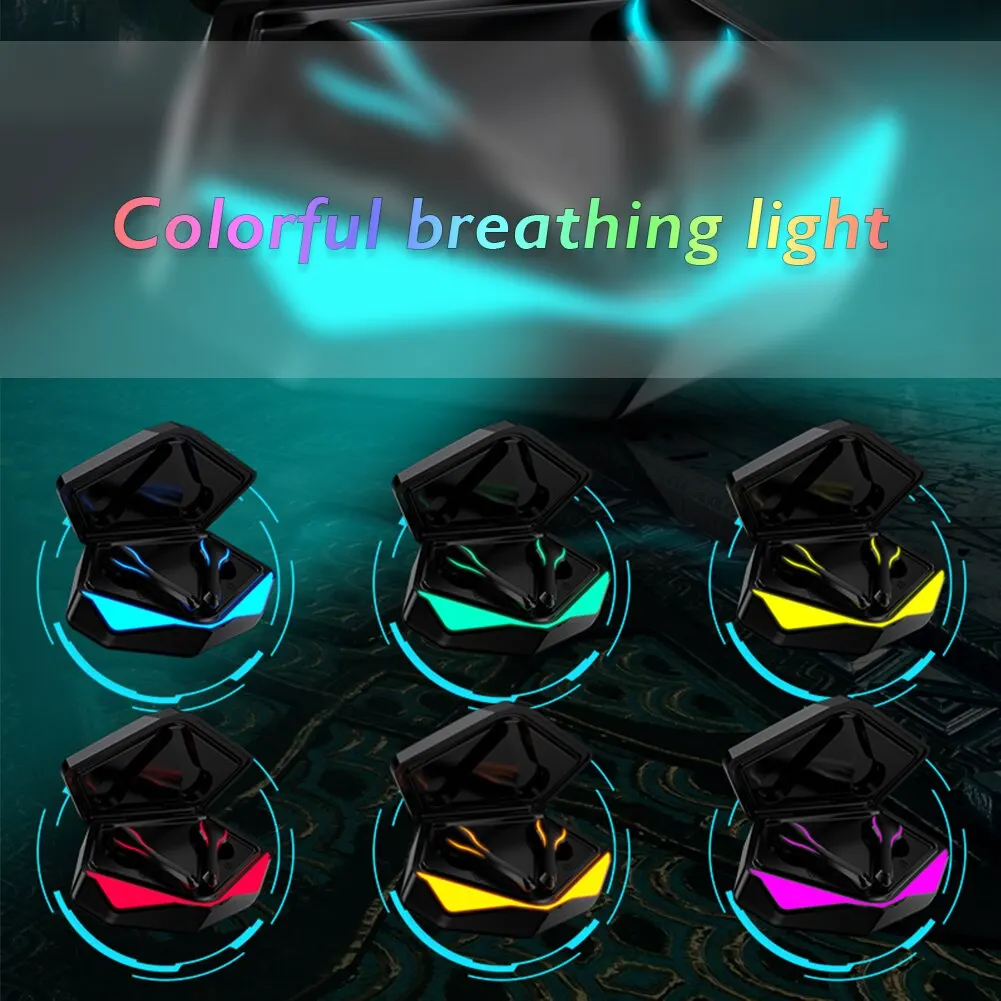 구매 30pcs T11 무선 게임용 이어폰 TWS Bluetooth 5.0 이어 버드 마이크가있는 DelayIn-Ear 헤드폰 없음