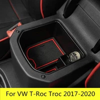 for vw t roc troc 2017 2020 car console armrest storage box container refit accessories interior decoration styling for vw t ro