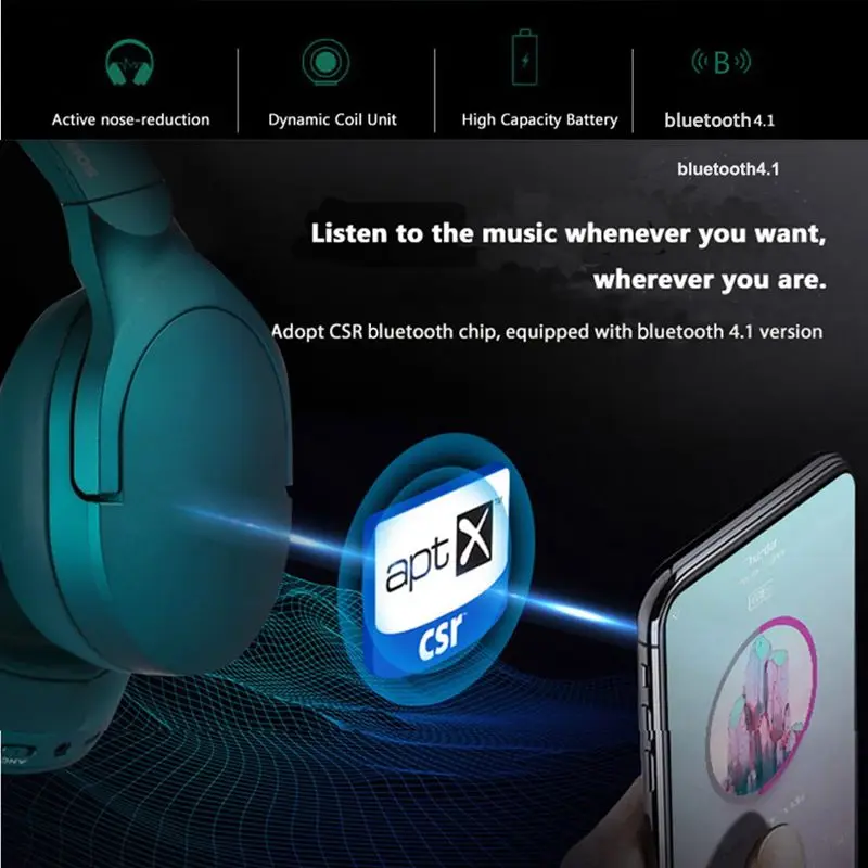 SOMiC SC2000 Беспроводные bluetooth Игровые наушники с активным шумоподавлением