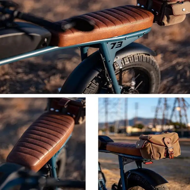 Высокое качество фара для электровелосипеда в Cafe Racer Стиль сиденье супер 73