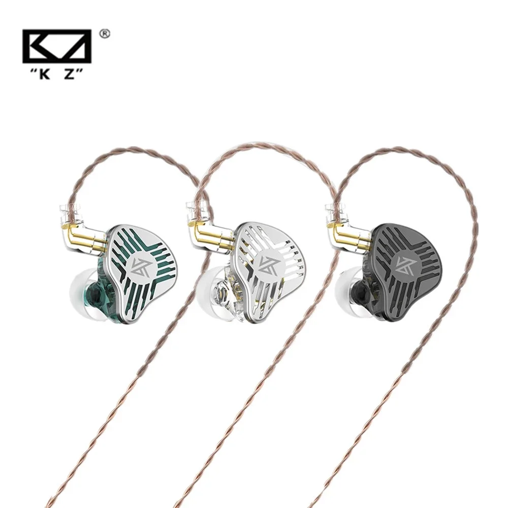 

KZ EDS 10mm Dual Magnetic Dynamic Drivers HiFi In Ear Earphones Upgrade 0.75mm 2Pin OFC Cable for Musician Audiophile