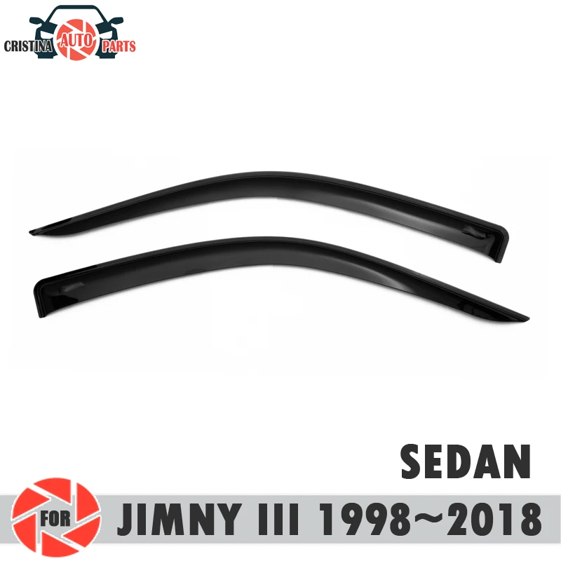 Дефлектор окна для Suzuki Jimny III 1998 ~ 2018 дефлектор от дождя и грязи защита автомобиля