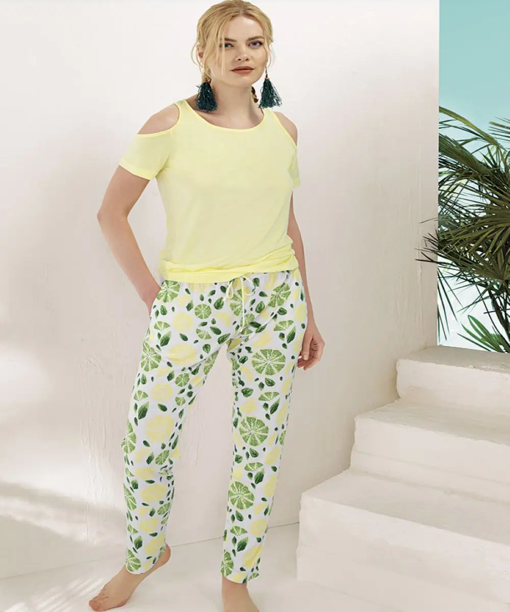 

Short Sleeve Women's Pajama Set Free Shipping From Turkey
