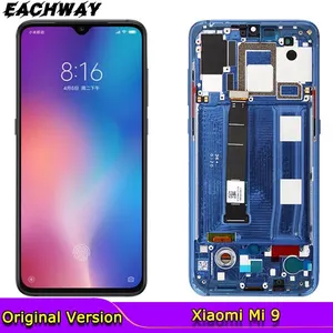 Дисплей AMOLED для Xiaomi Mi 9, сенсорный экран с дигитайзером в сборе Pantalla Xiaomi Mi 9, ЖК с рамкой, замена экрана Mi9