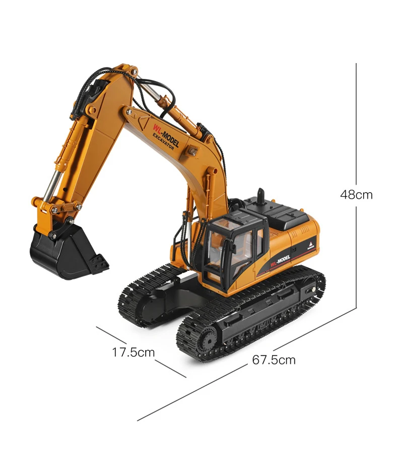 MODELTRONIC экскаватор Профессиональный с металлическими цепями WL-MODEL 16800 2 4 ГГц 23
