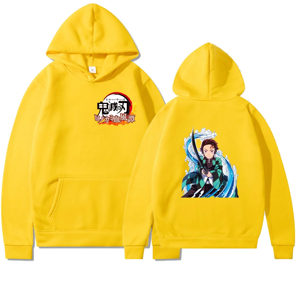 

Winter 2022 New Japanese Anime Demon Slayer Hoodies Mens Women Harajuku Kawaii Cartoon Sweatshirts Unisex Male Hoody clothing