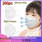200 шт. ffp2mask 4-слойные маски для детей маски дышащие mascarilla fpp2 homologada 3d-дизайн маски маска