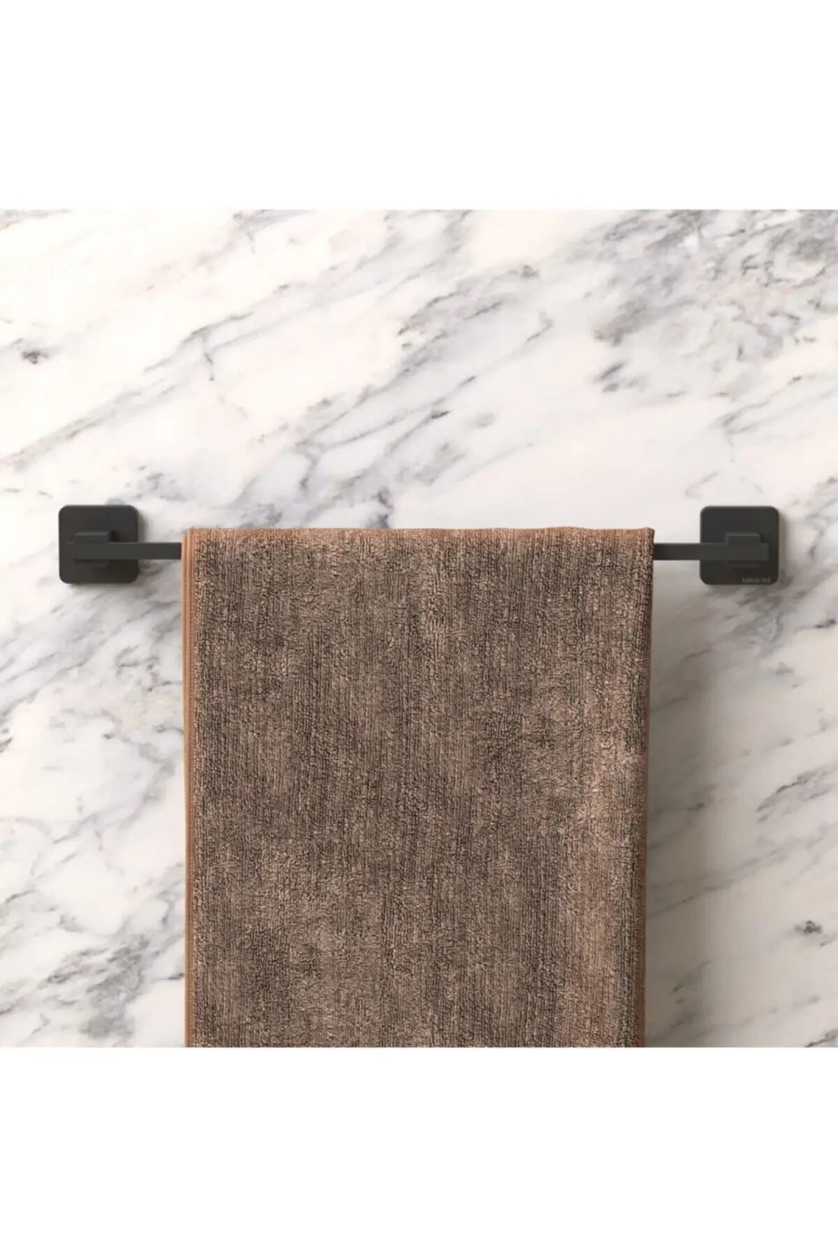 

Длинный держатель для полотенец, черный квадратный коврик из нержавеющей стали