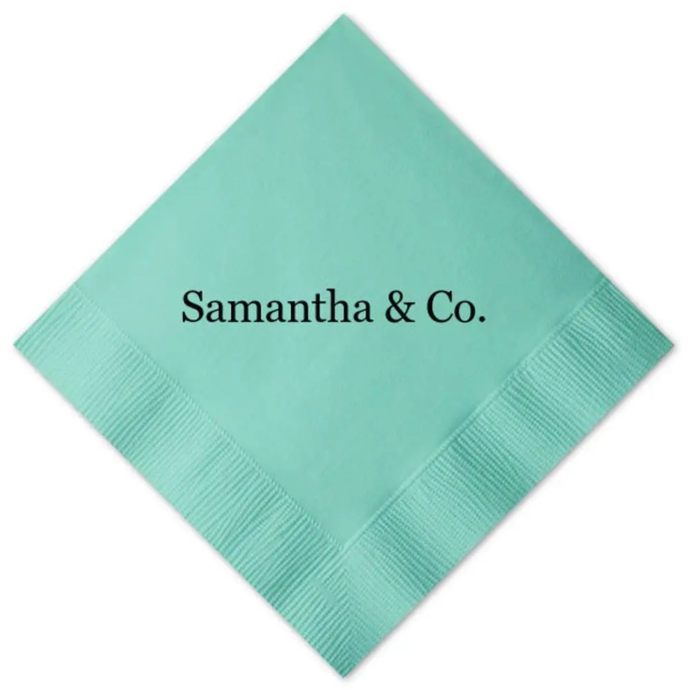 Салфетки для коктейлей и вечеринок с черным принтом | Дом сад