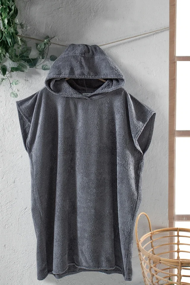 

For Home 100 Cotton Adult Towel Pancho-Anthracite 441695733