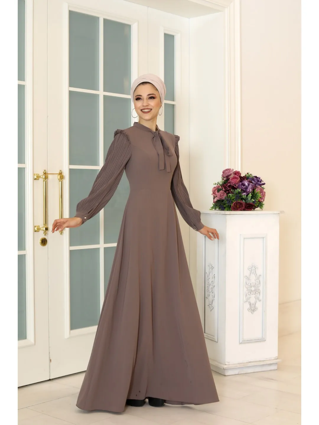 Вечернее платье, длинное женское платье-хиджаб, мусульманское женское платье с длинным рукавом, женское платье, турецкая исламская одежда, ...