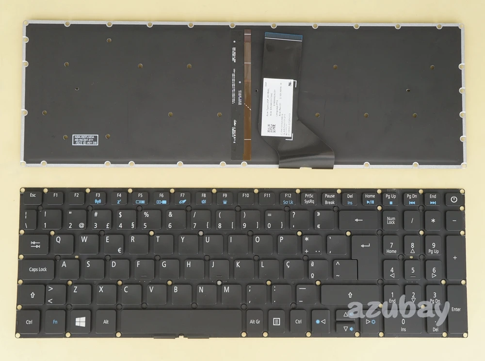 Португальская клавиатура для Acer как E5 553 V3 574 574G 574TG 575 575G 575T 575TG V5 591G VN7 572 572G со