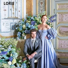 LORIE – Robe De Soirée De forme trapèze, en Satin, sans bretelles, avec fermeture éclair  (3)
