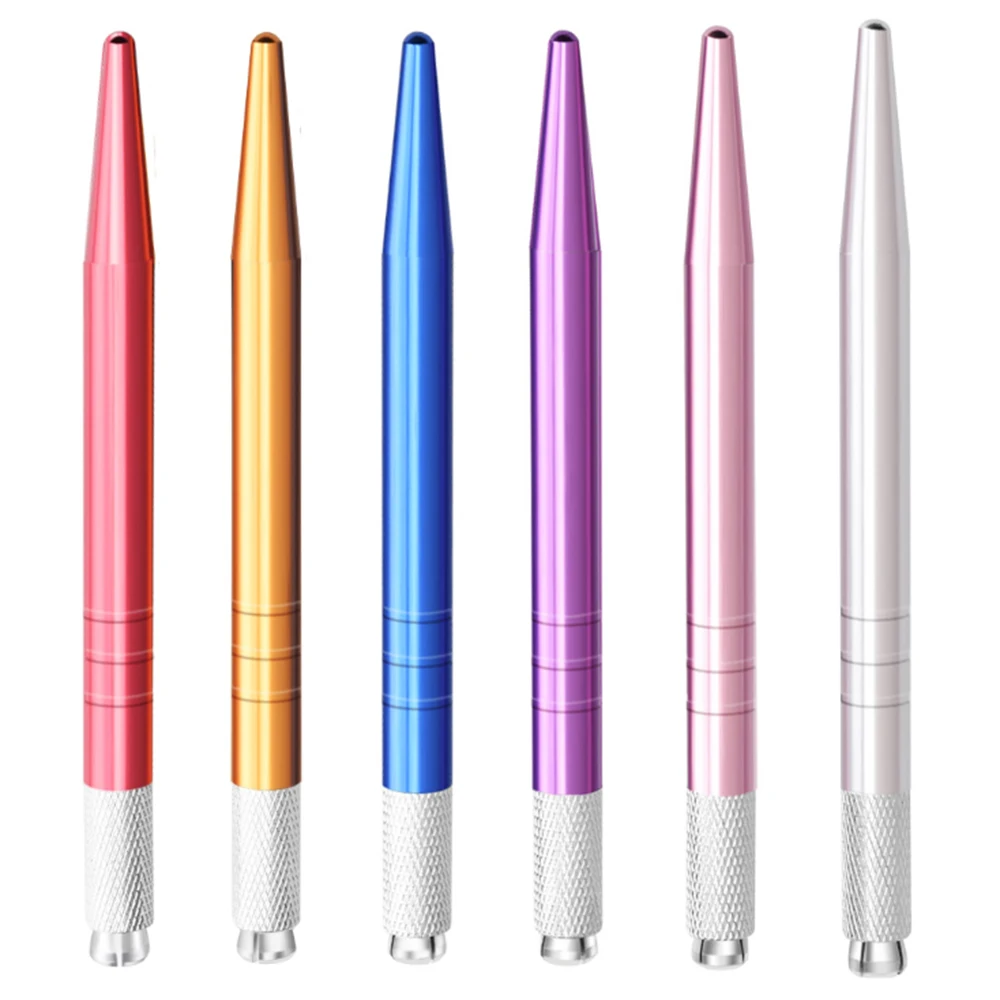 

10pcs Disposable Eyebrow Tattoo Microblading Pen Manual Supplies for Permanent Makeup Accessories Needles