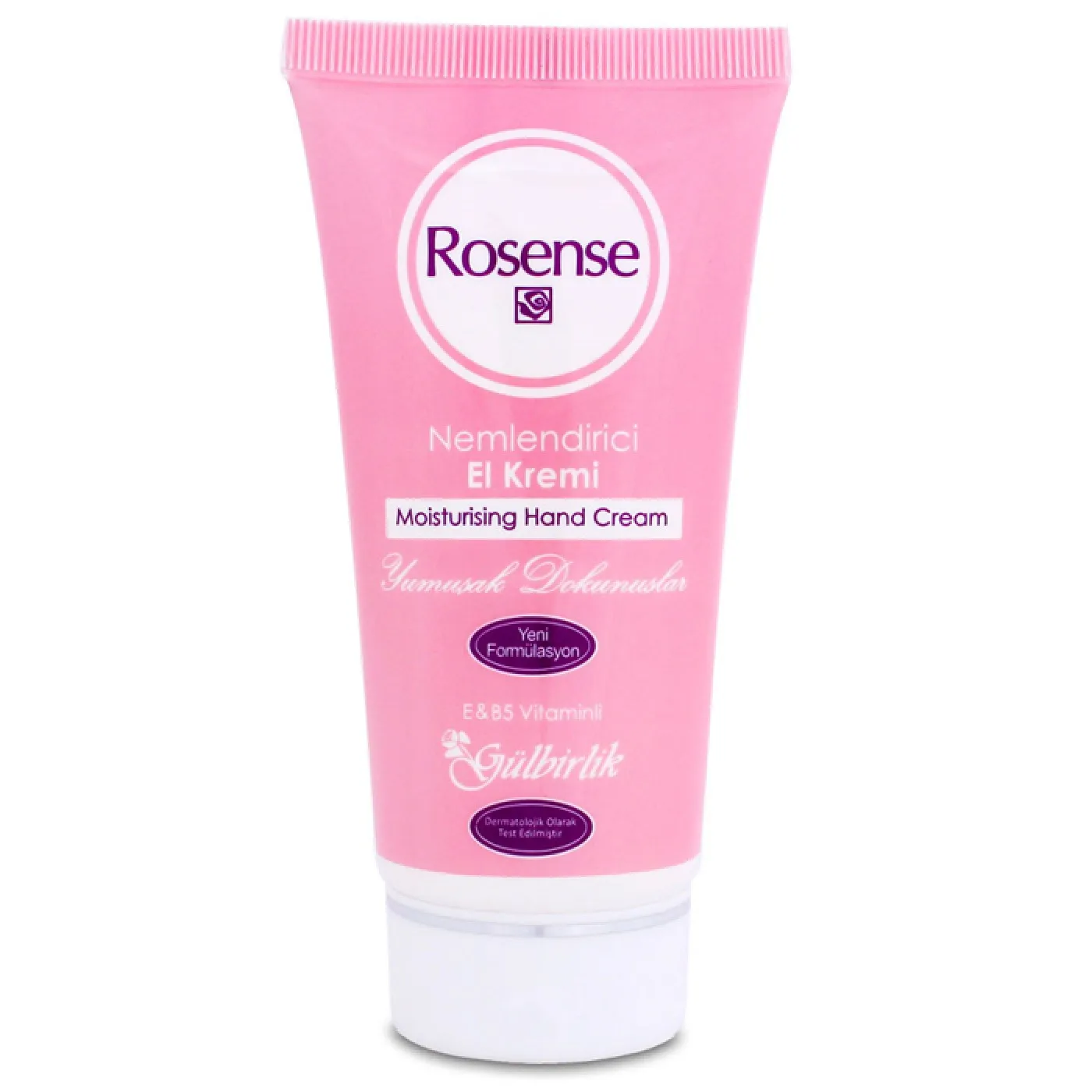 Natural Moisturising Hand Cream, 75ml (2.5oz) Rose Cream E + B5 Vitamin