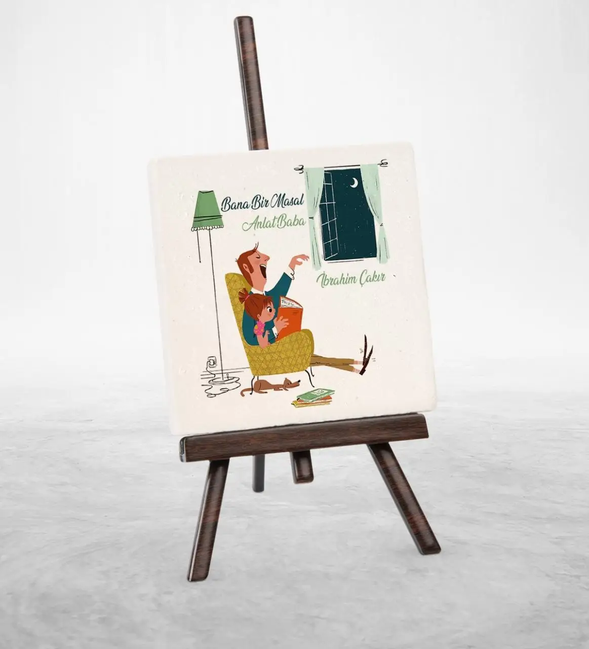 

Father's Day Themed Şovaleli Natural Stone 36-698