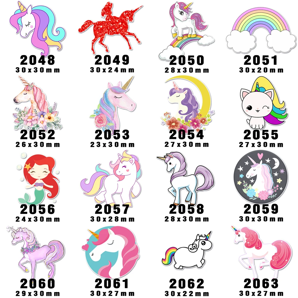 HSDCraft Бесплатная Доставка 30 шт. плоское украшение из смолы ленты Единорог