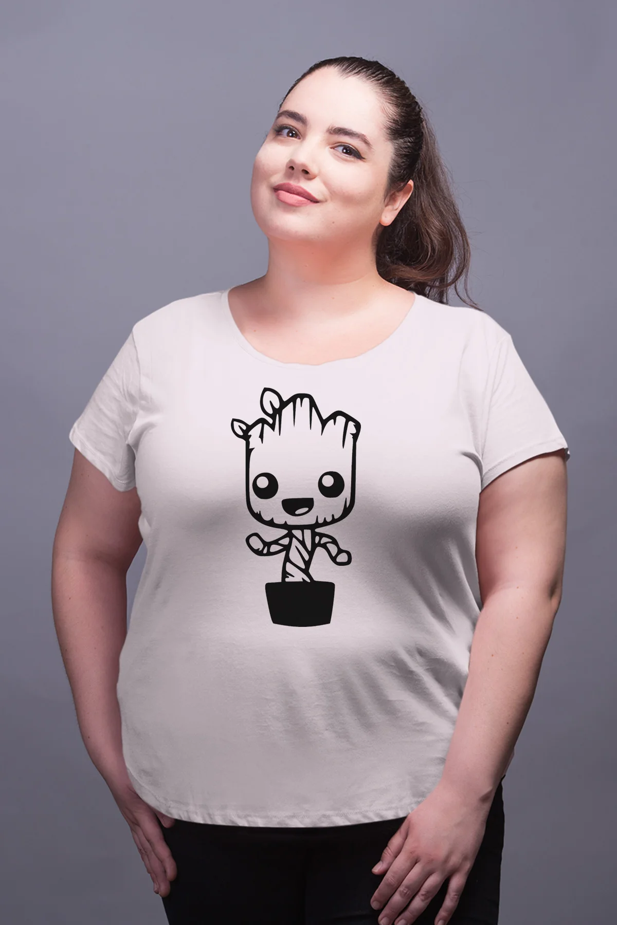 Женская хлопковая Футболка Angemiel белая футболка большого размера для