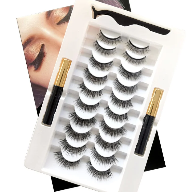 Набор Магнитных ресниц магнитная подводка для глаз Роскошный натуральный вид