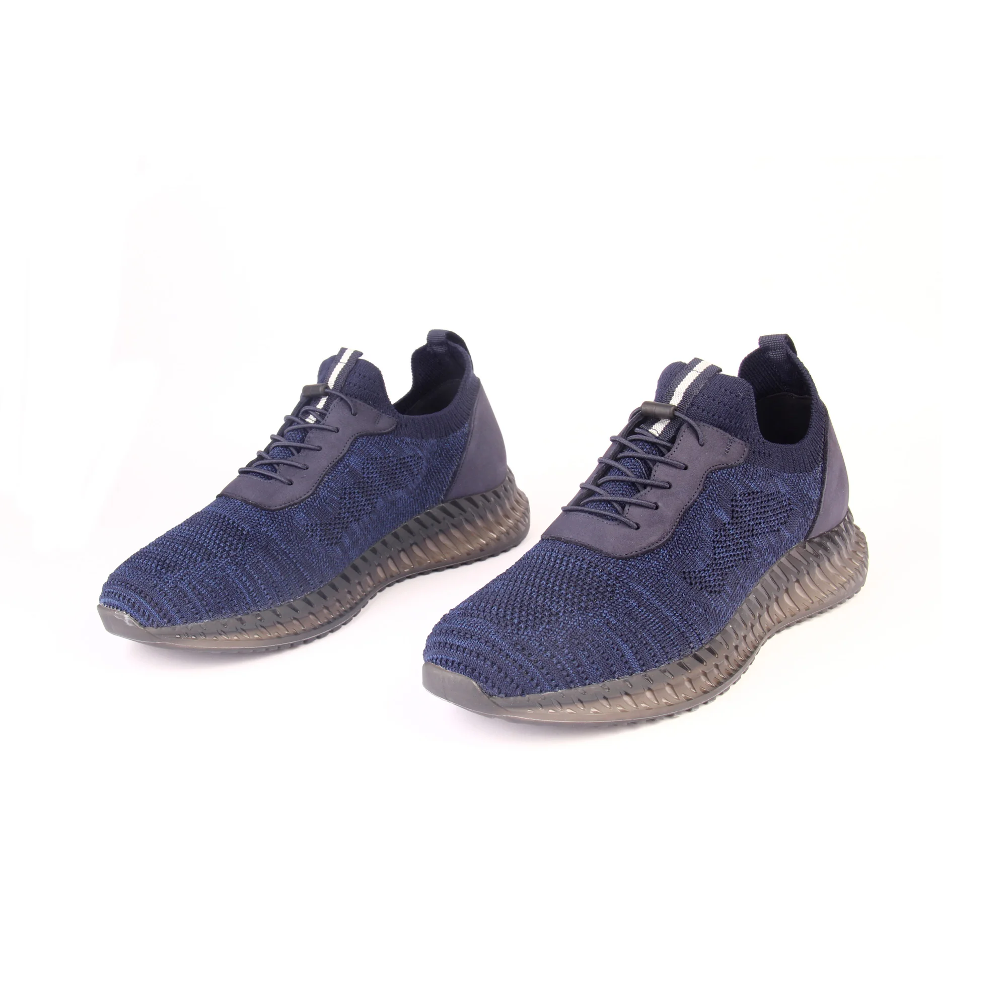 

Легкие темно-синие спортивные кроссовки, мужская удобная повседневная обувь, дышащая гибкая ткань, эластичная резинка, тренд 2022