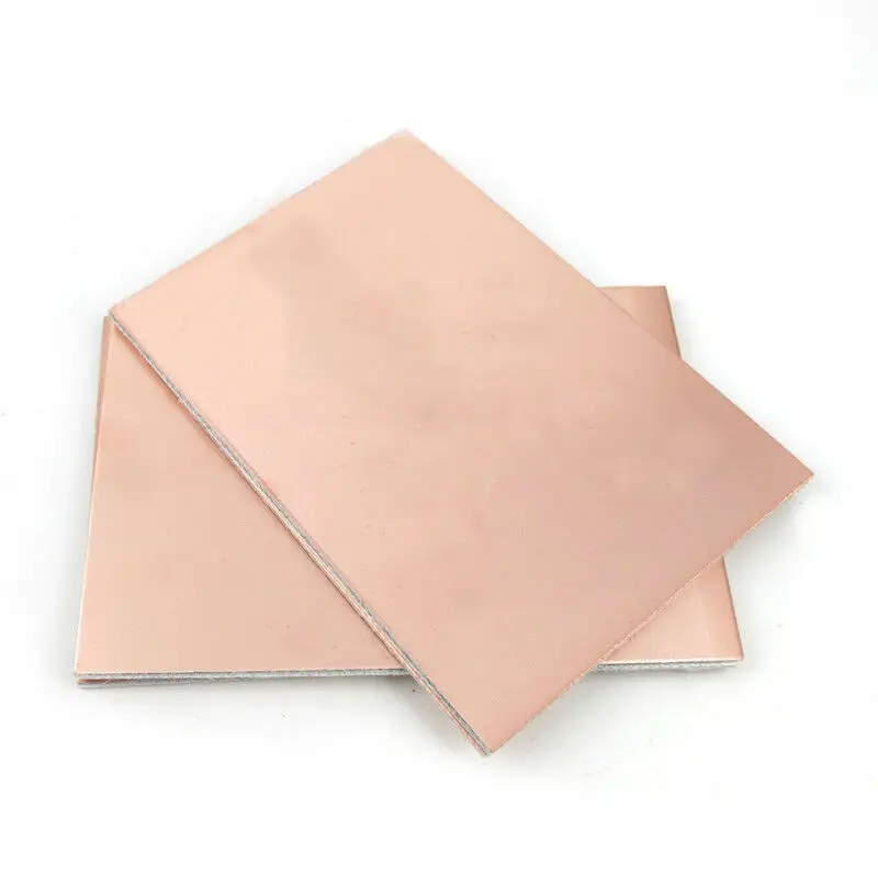 Ламинированное стекловолокно DIY медная плакированная пластина 15x20 см